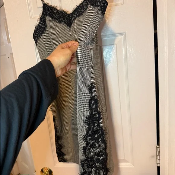 Zara Black and White Mini Dress - Picture 2 of 4